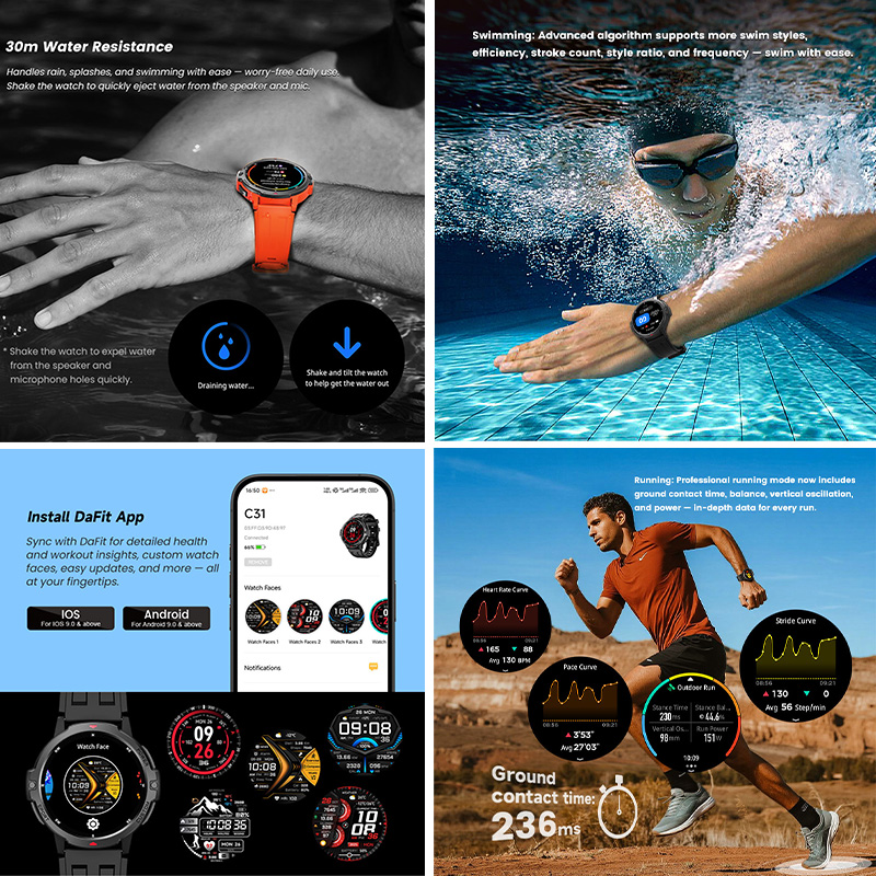 Bluetooth Smart Watch Compass  - Timex Watches Smartwatch recension och pris