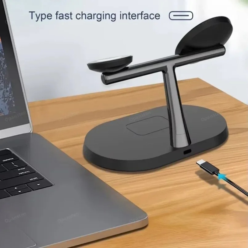 3-IN-1 Magnetic Wireless Charg - Watch Charging Dock recension och pris