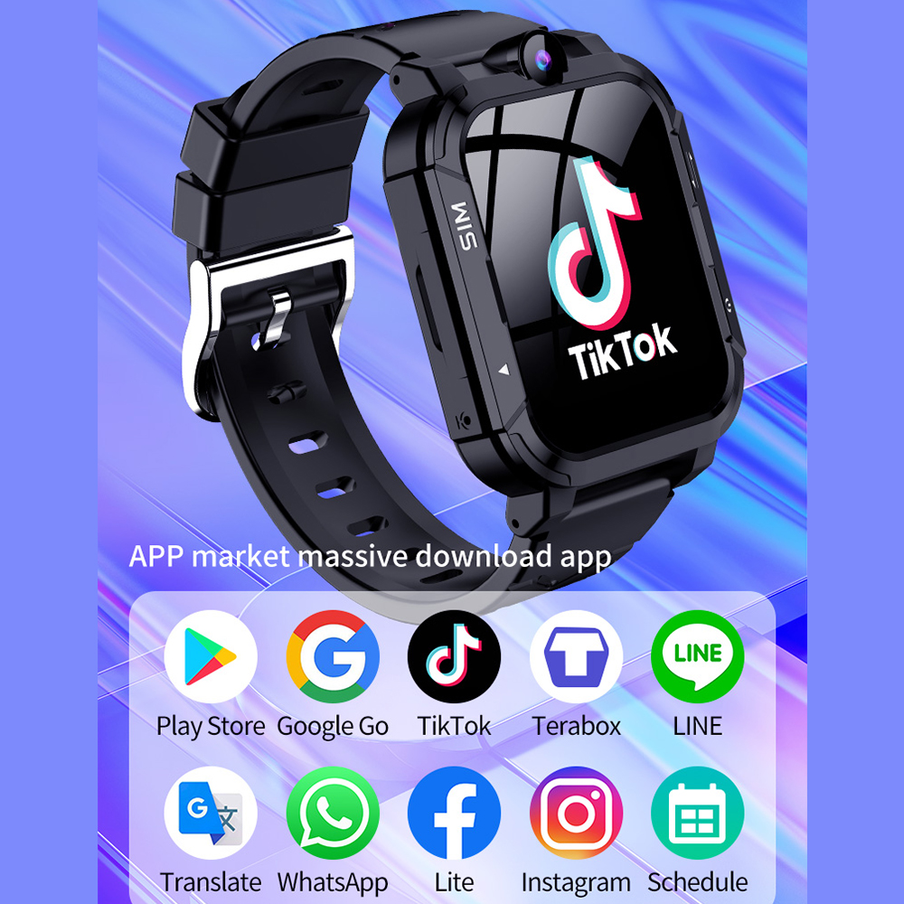 4G Kids Smart Watch 1+8GB GPS  - Smartwatch Watches For Kid Boy With Alarm recension och pris