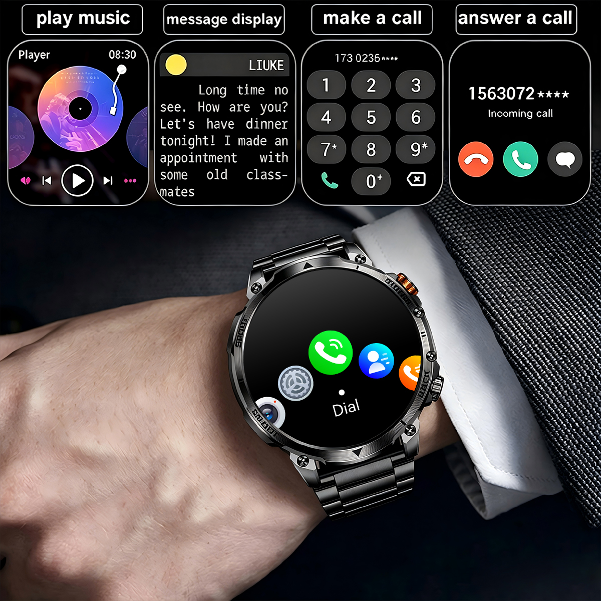 New Military Men's Outdoor Spo - Smartwatch Military Watches For Men recension och pris