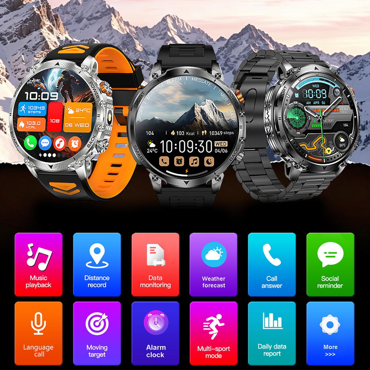 New Military Men's Outdoor Spo - Smartwatch Military Watches For Men recension och pris