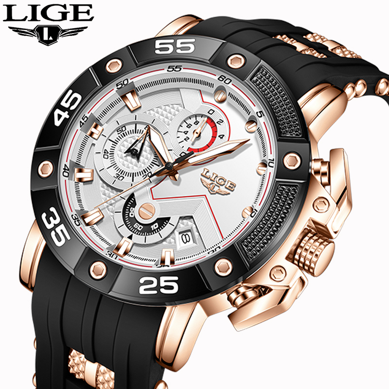 LIGE quartz Top brand luxury w - Smartwatch Watches Brands For Men recension och pris