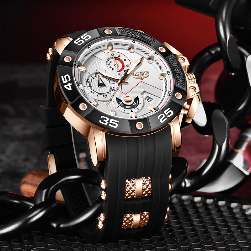 LIGE quartz Top brand luxury w - Smartwatch Watches Brands For Men recension och pris