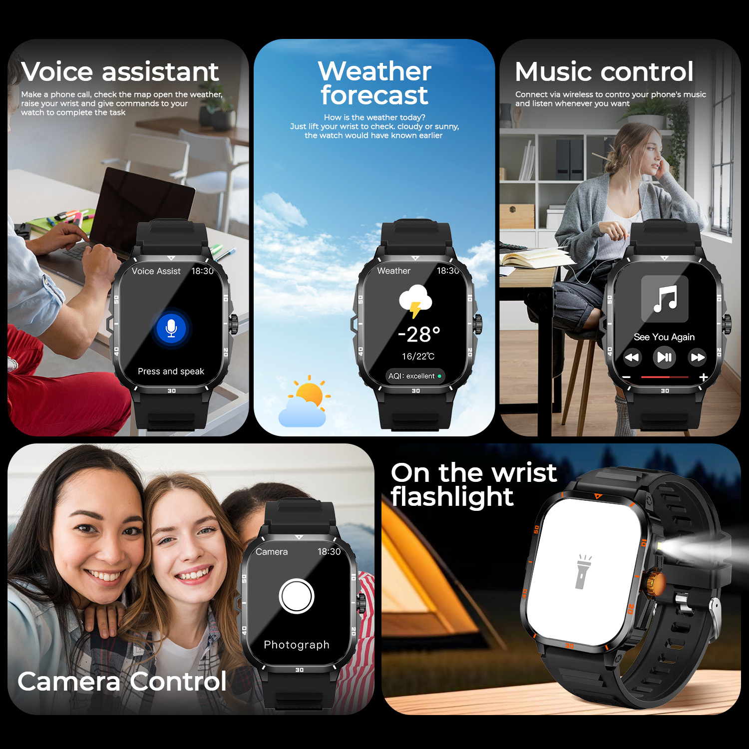 2025 NEW Military Smartwatch 2 - Smartwatch New Watches 2025 recension och pris