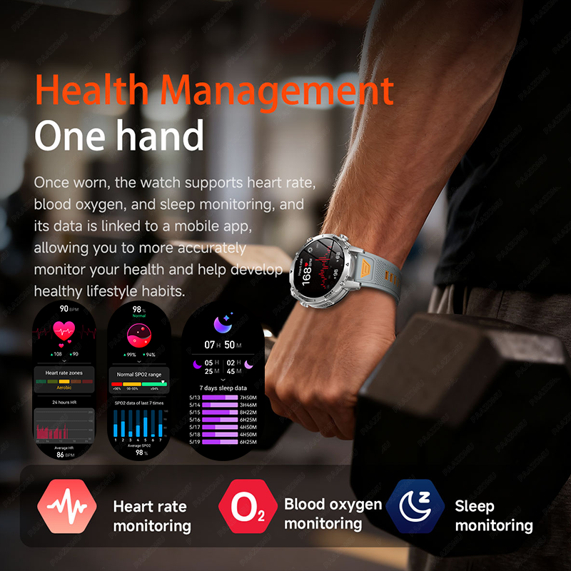 2026 New outdoor 1400mAh Batte - Smartwatch Military Watches For Men recension och pris