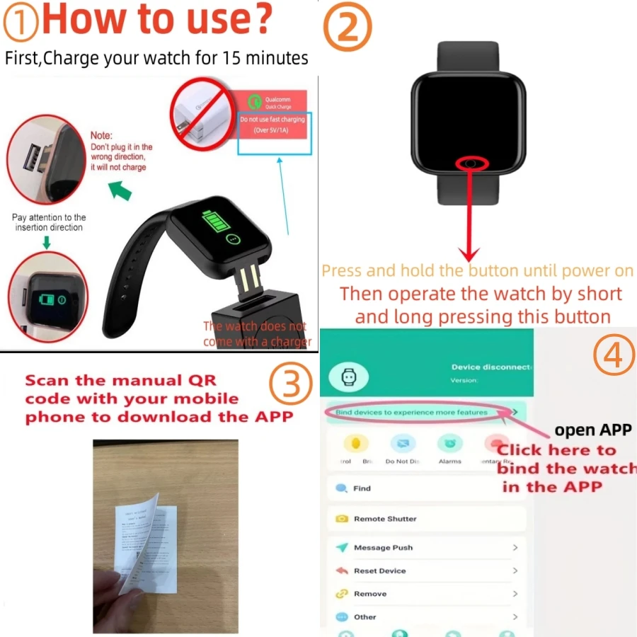 Smart Watch For Women Men Wris - Smartwatch Watches With Bluetooth recension och pris