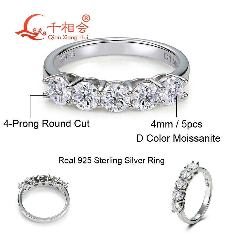1.5ct 4mm round five stones D  - Vs Smartwatch recension och pris