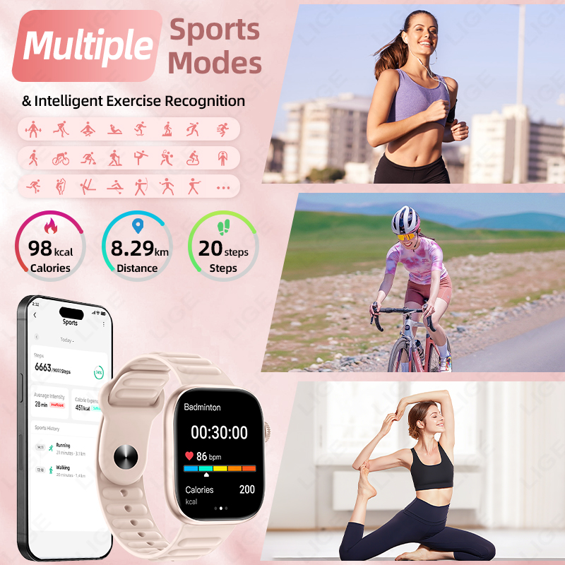 LIGE 2026 NEW Smart Watch Hear - Couple Watches Smartwatch recension och pris