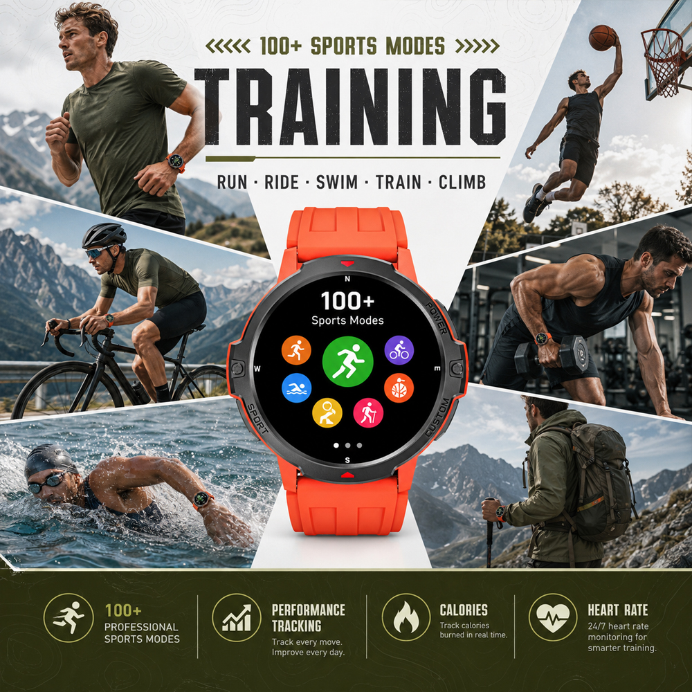 2026 NEW 1.46 Inches Military  - Timex Watches Smartwatch recension och pris