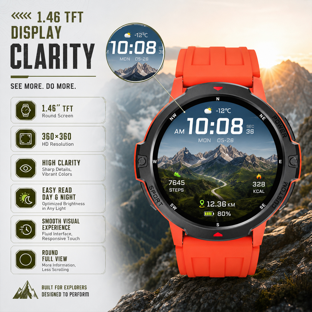 2026 NEW 1.46 Inches Military  - Timex Watches Smartwatch recension och pris