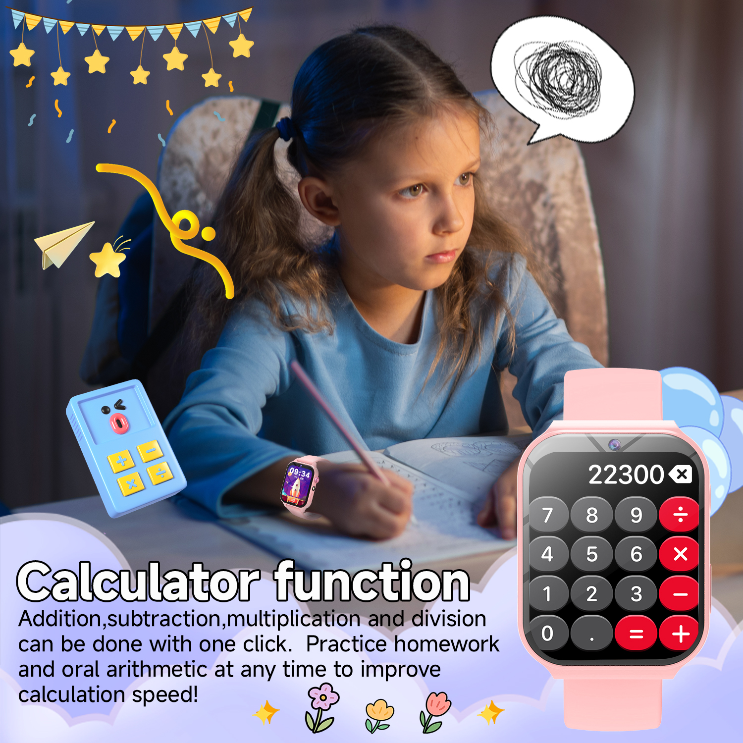 Study Partners for Kids HD Cam - Smartwatch Watches For Kid Boy With Alarm recension och pris