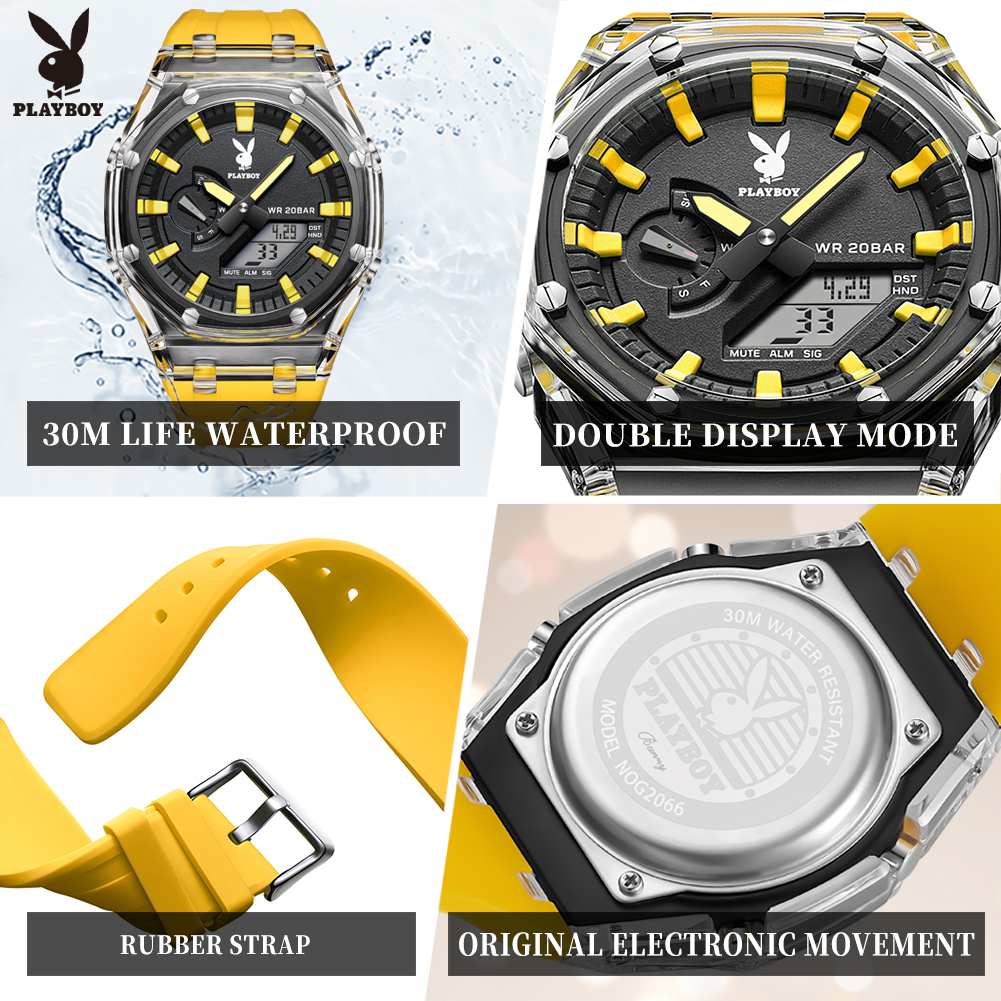 PLAYBOY 2066 Brand Original El - Smartwatch Watches Brands For Men recension och pris