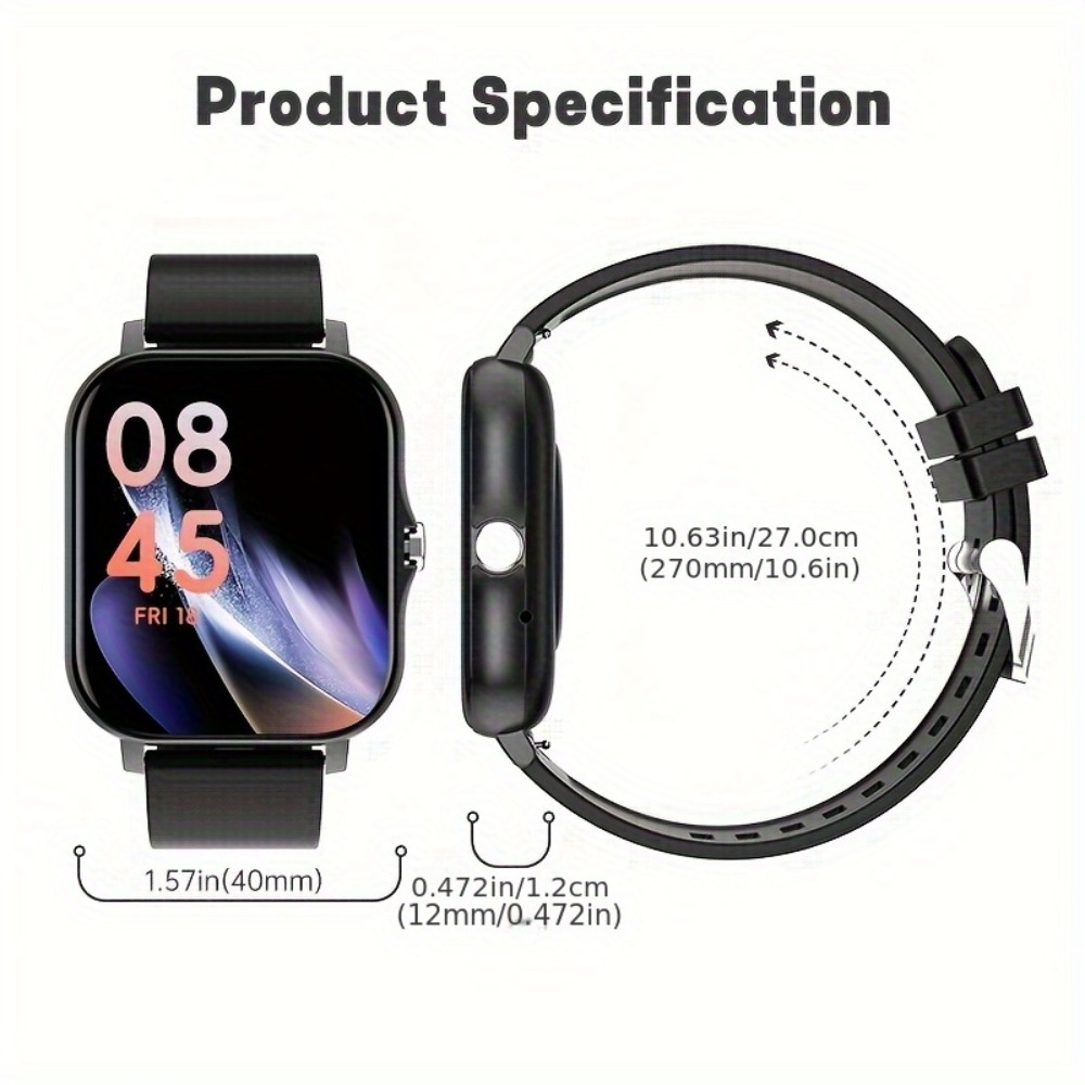 Supports Texts Calorie Counter - Smartwatch Stylish Watches For Women recension och pris