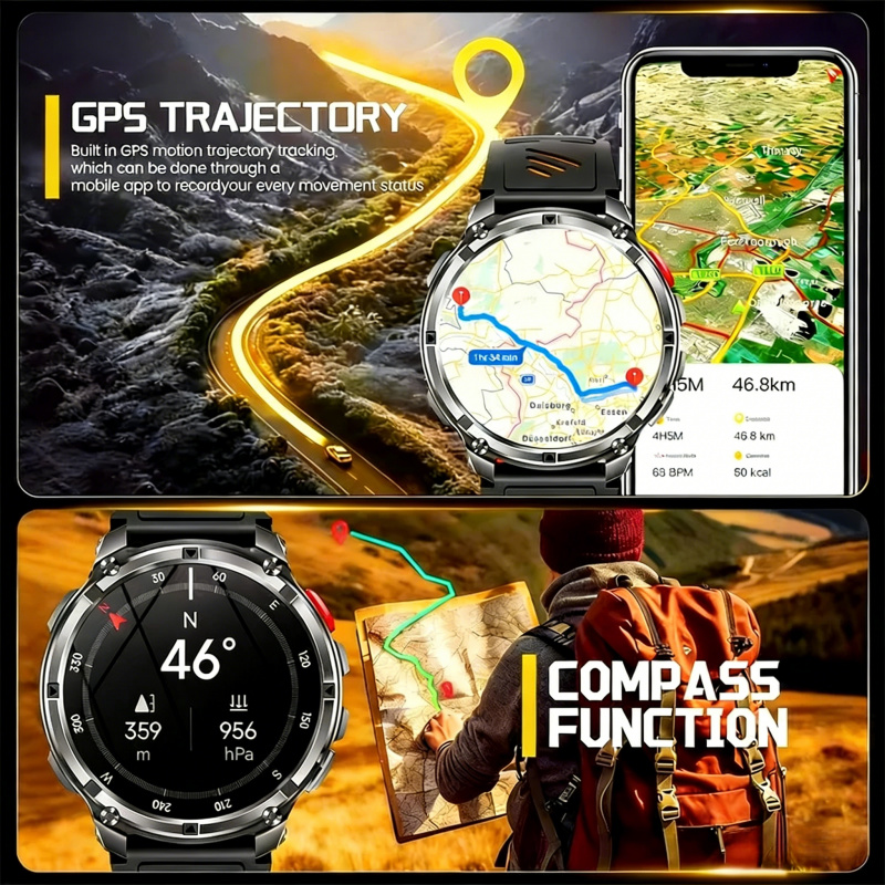 Outdoors Military Smart Watche - Smartwatch Watches Wallpaper recension och pris