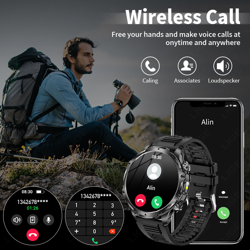 LIGE Smartwatch Military Men 1 - Timex Watches Smartwatch recension och pris