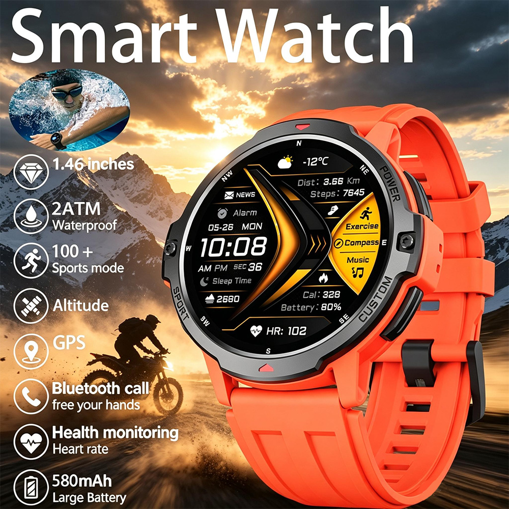 NEW 6-Axis Gyroscope Military  - Timex Watches Smartwatch recension och pris