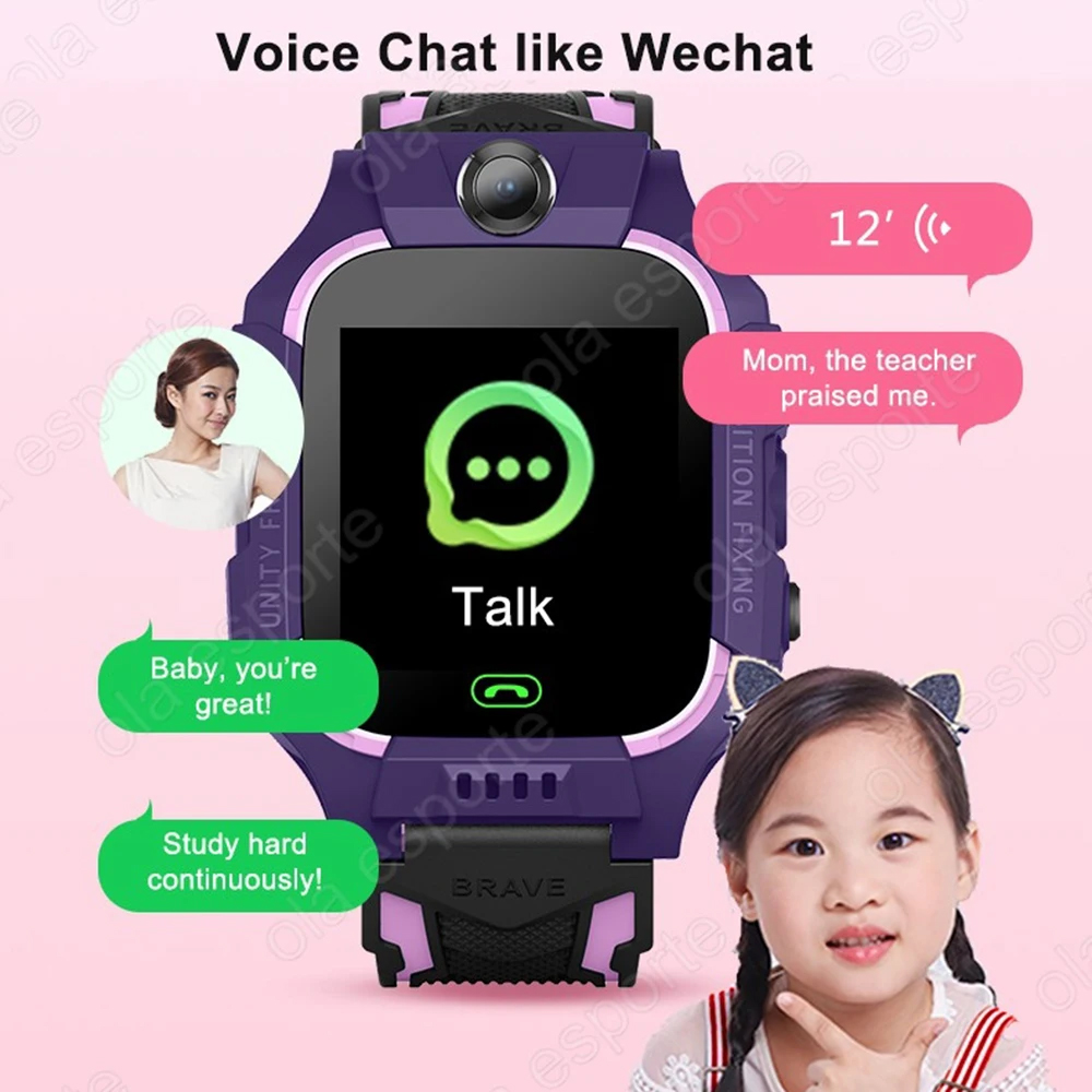 Kids Smart Watch SIM Card GPS  - Smartwatch Watches For Kid Boy With Alarm recension och pris