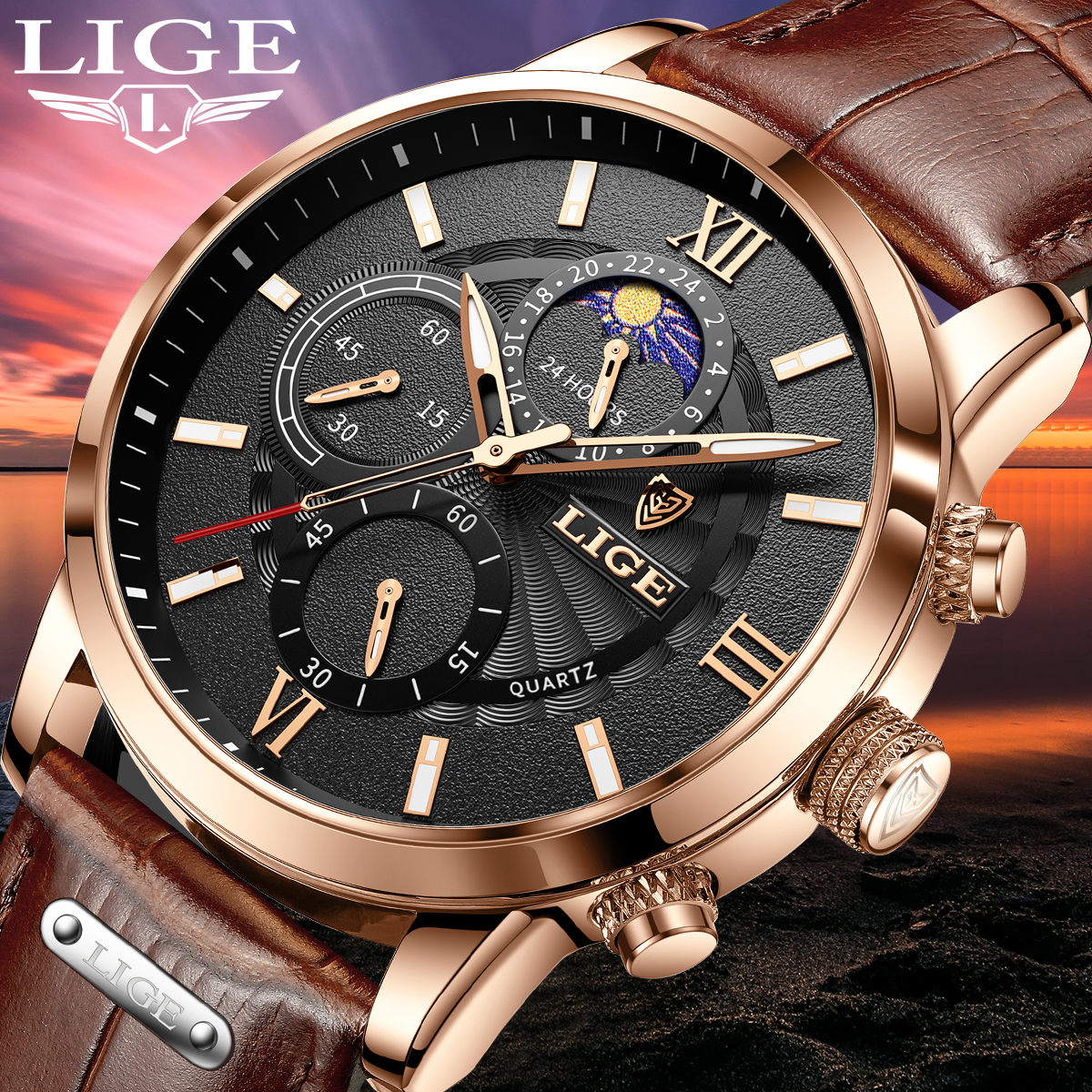 LIGE Fashion Men Watch Casual  - Smartwatch Watches Brands For Men recension och pris