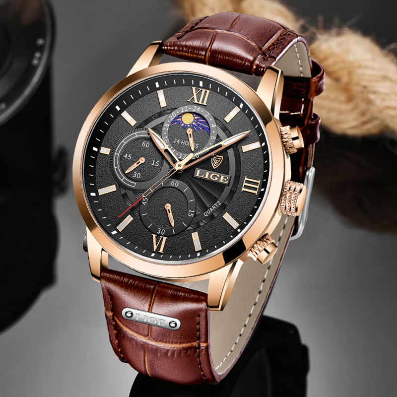 LIGE Fashion Men Watch Casual  - Smartwatch Watches Brands For Men recension och pris