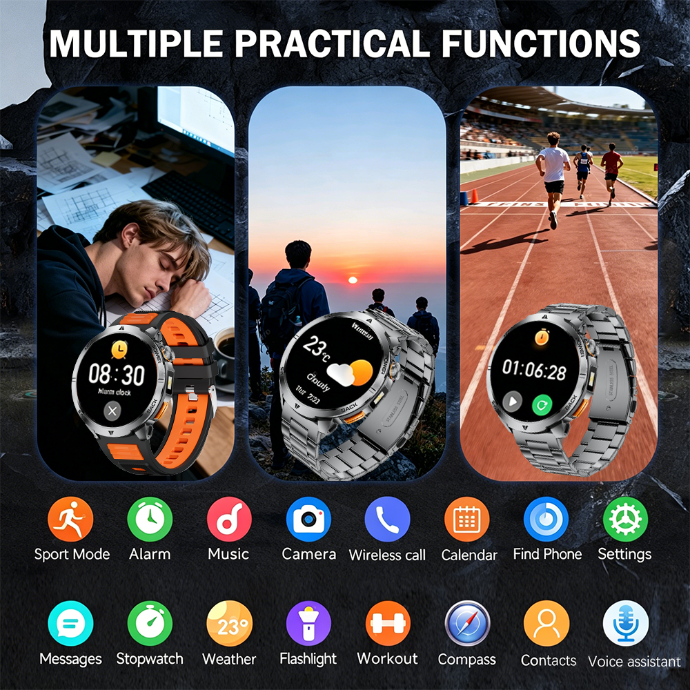 New T-REX3 Ultra 1000mAh Batte - Smartwatch Watches For Men With Gps recension och pris