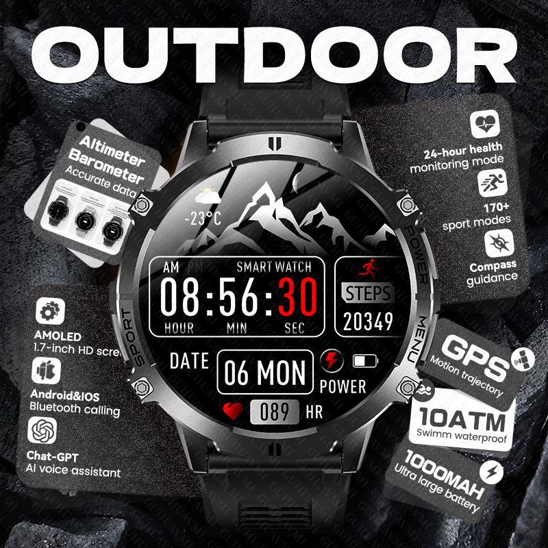 2026 New Men Outdoor GPS Smart - Timex Watches Smartwatch recension och pris