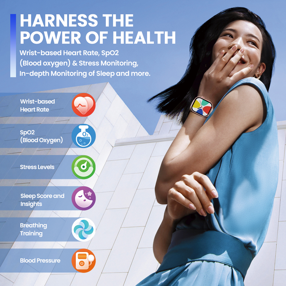 New Zeblaze Btalk Plus Voice C - Smartwatch Health Watches recension och pris