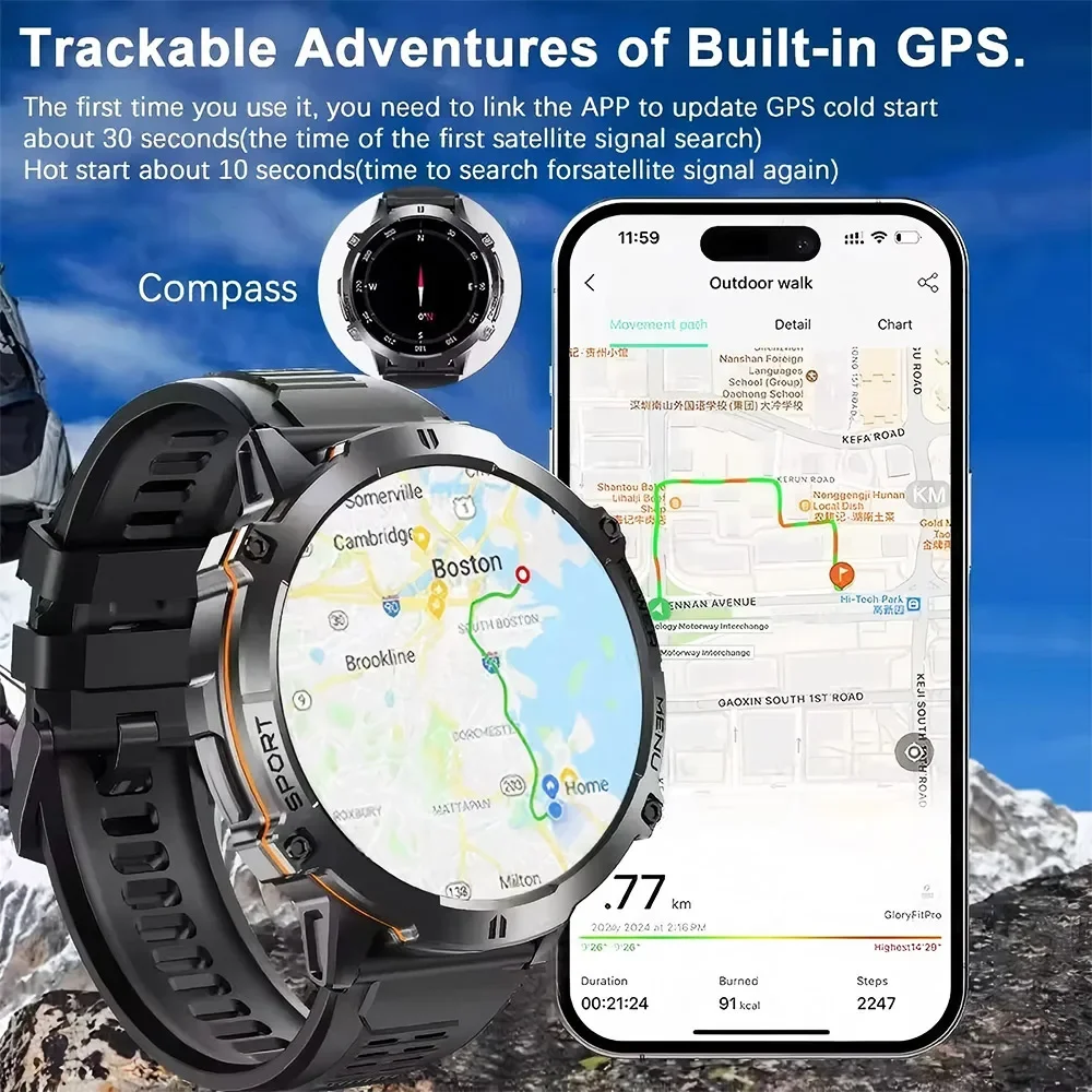New TANK X3 Military Smart Wat - Smartwatch Military Watches For Men recension och pris