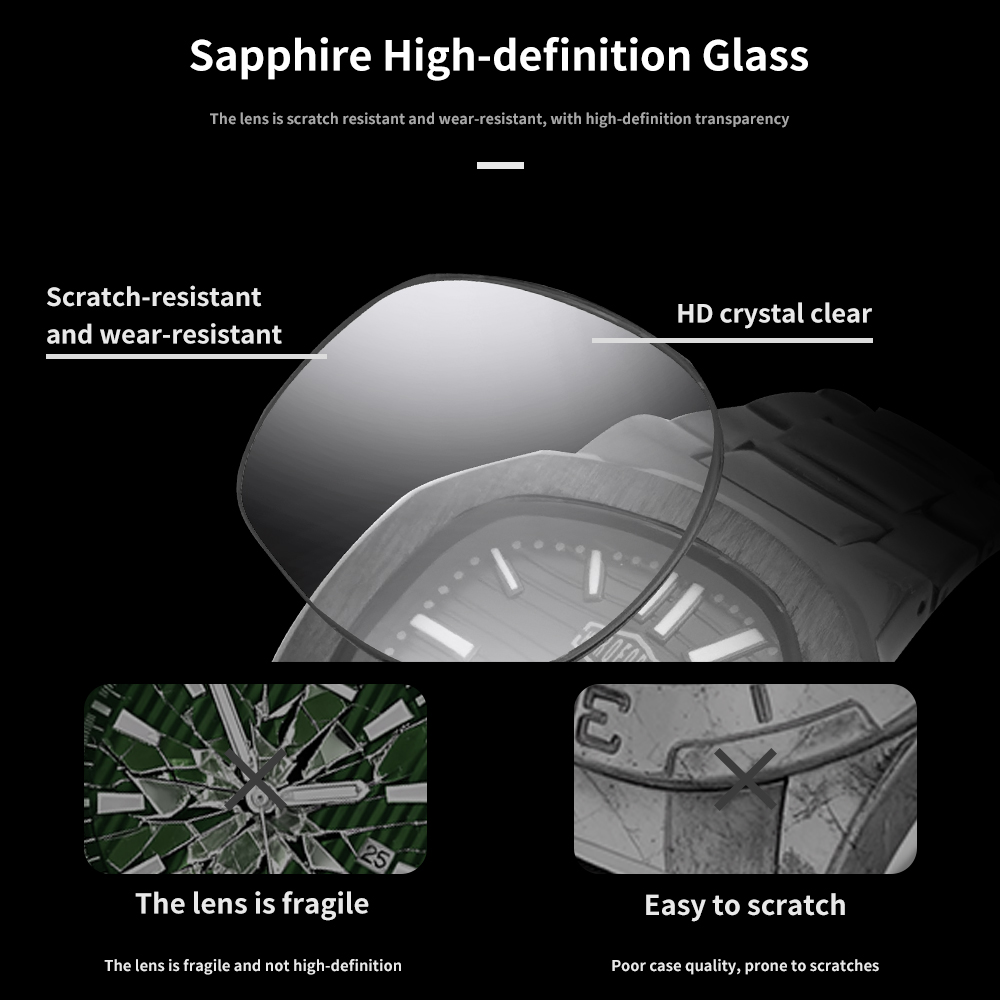 HEROFORCE New Sapphire Waterpr - Smartwatch Watches Brands For Men recension och pris
