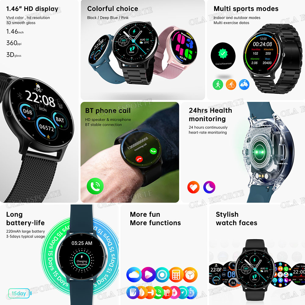 Smart Watch, Wireless Call/Dia - Smartwatch Watches Wallpaper recension och pris