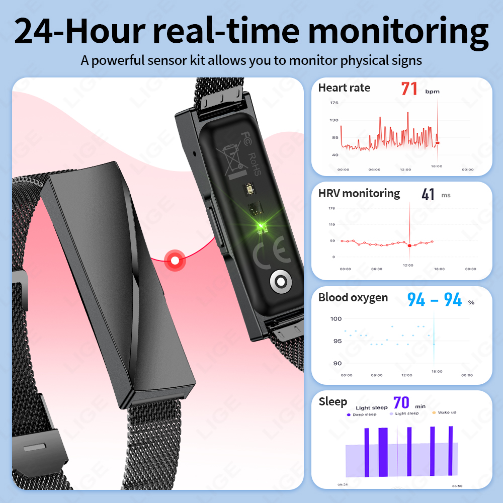 LIGE New Fashion Smart Watch M - Couple Watches Smartwatch recension och pris