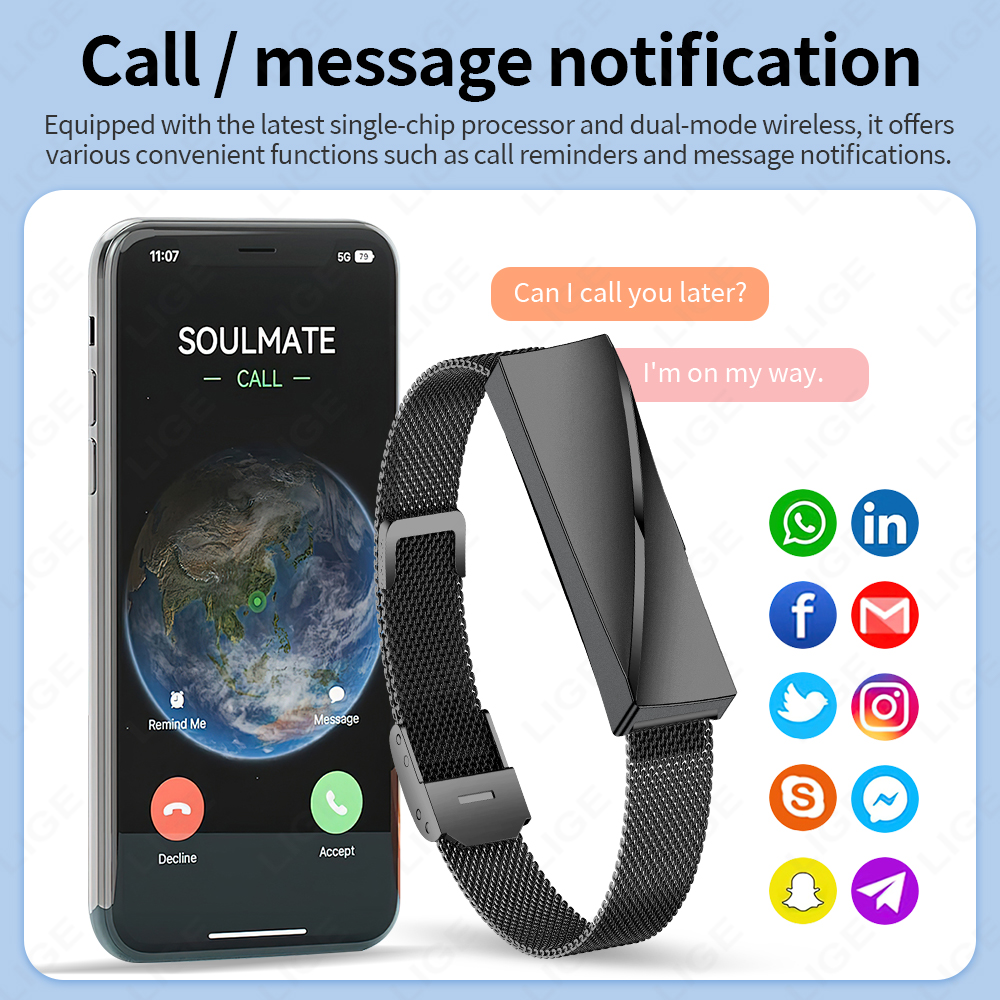 LIGE New Fashion Smart Watch M - Couple Watches Smartwatch recension och pris