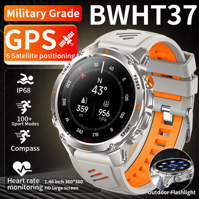 LIGE Rugged GPS Track Smart Wa - Smartwatch Watches For Men With Gps recension och pris