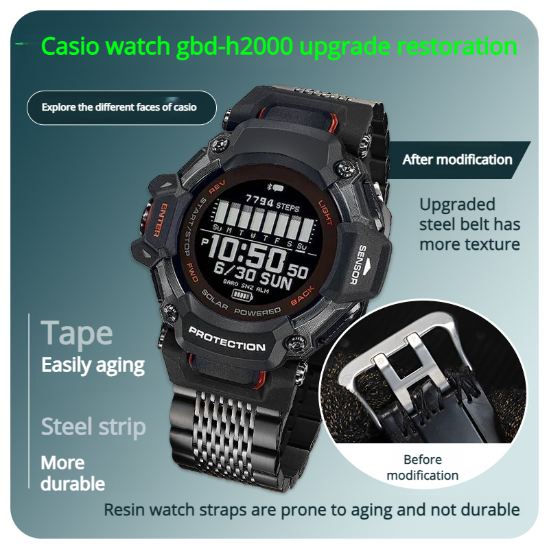 GBD-H2000 Modified metal Strap - Casio Watches Smartwatch recension och pris
