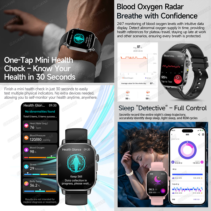 GUHUAVMI 2026 New Precise Heal - Smartwatch Military Watches For Men recension och pris