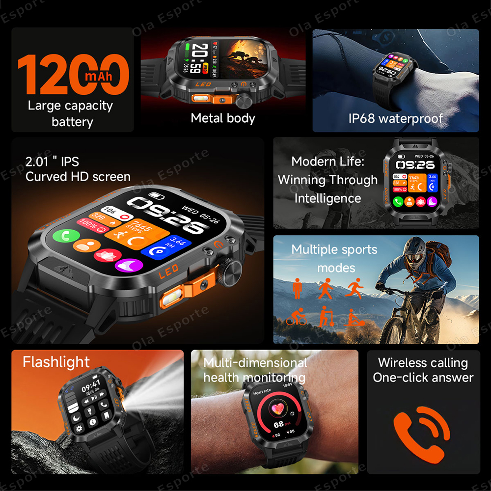 2026 New Military Smart Watch  - Smartwatch Military Watches For Men recension och pris