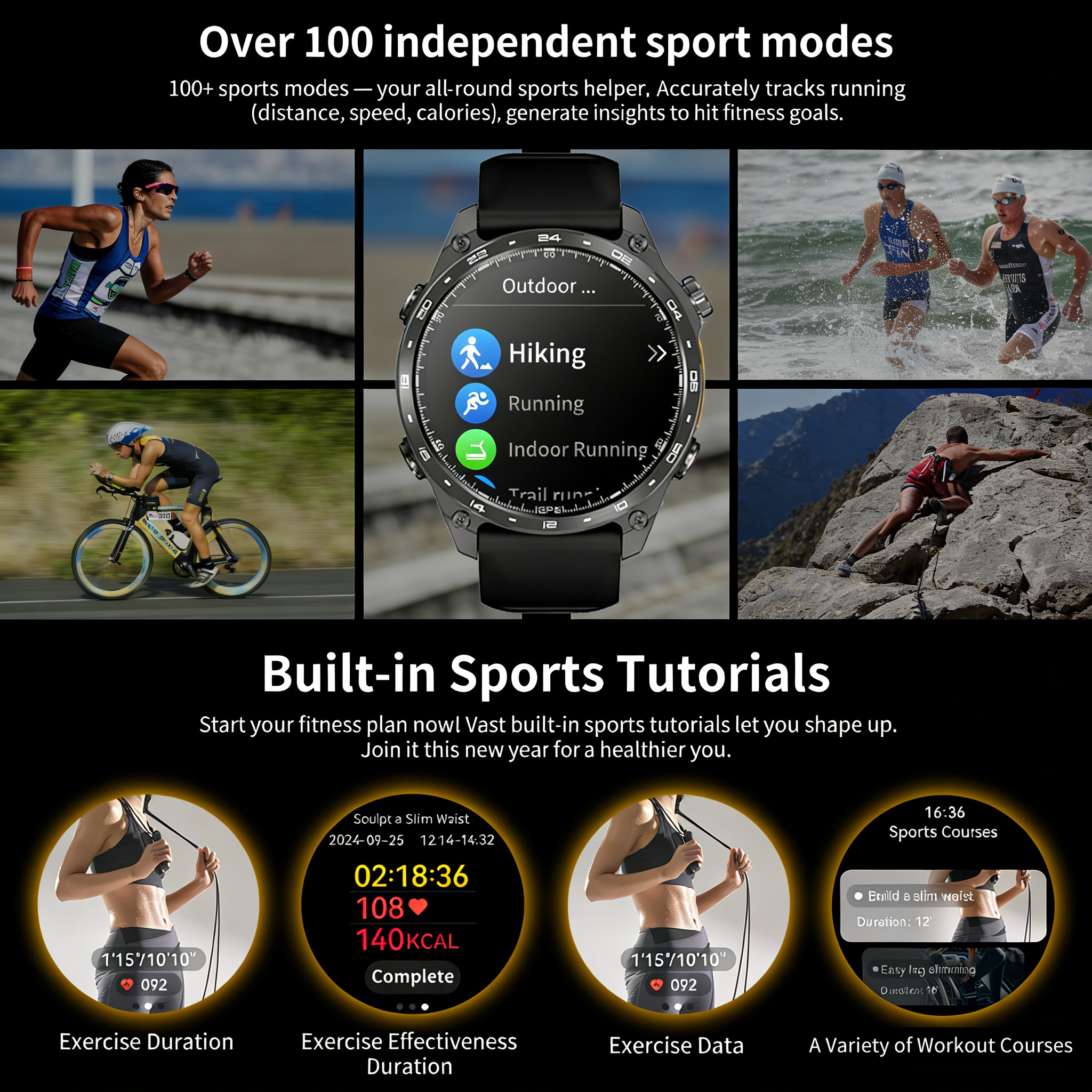 GPS Smart Watch for Outdoor HD - Smartwatch Health Watches recension och pris
