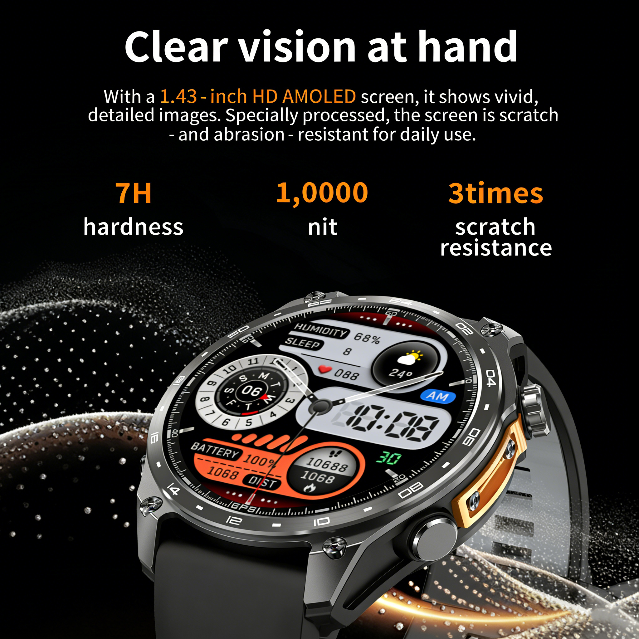 GPS Smart Watch for Outdoor HD - Smartwatch Health Watches recension och pris