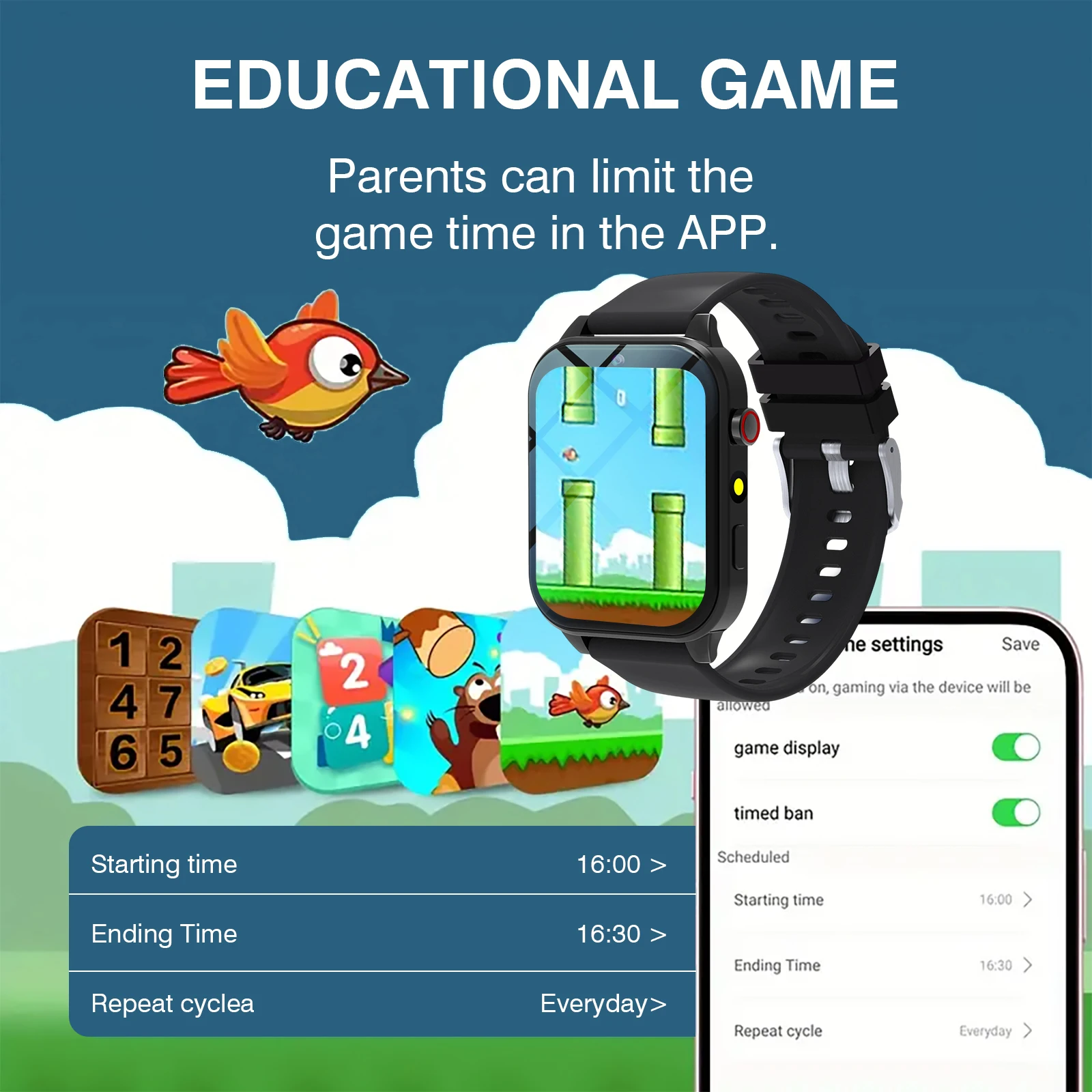 Kids′s Smart Watch 18 Games Ca - Smartwatch Watches For Kid Boy With Alarm recension och pris