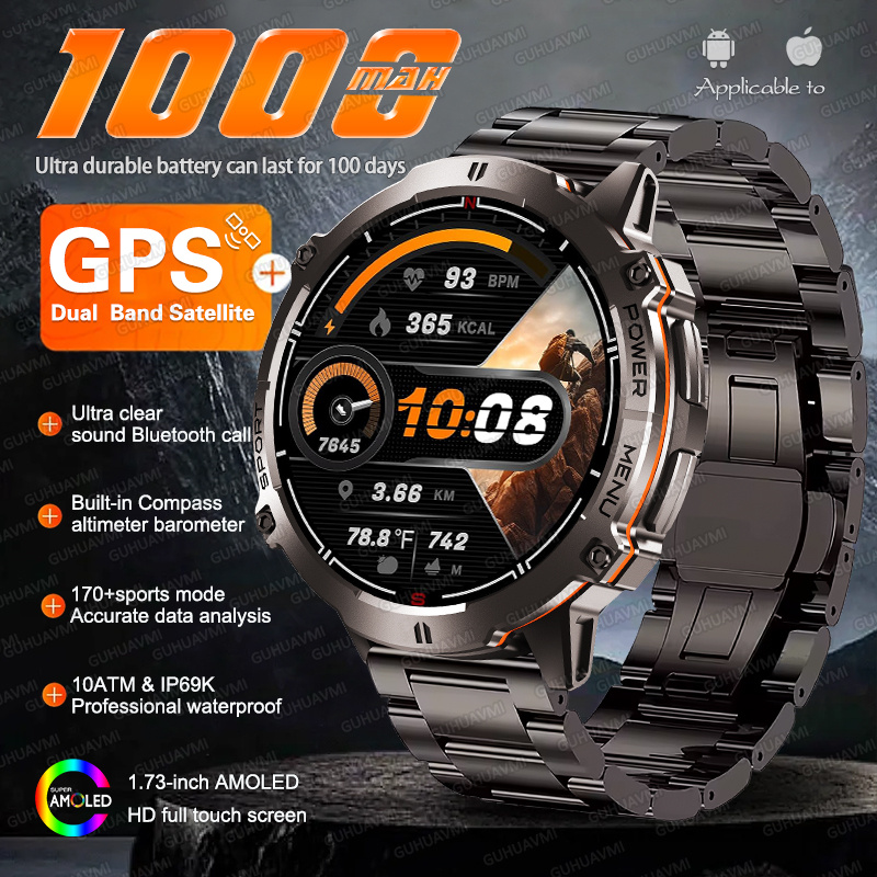 NEW TANK X3 Military 1000mAh G - Smartwatch New Watches 2025 recension och pris