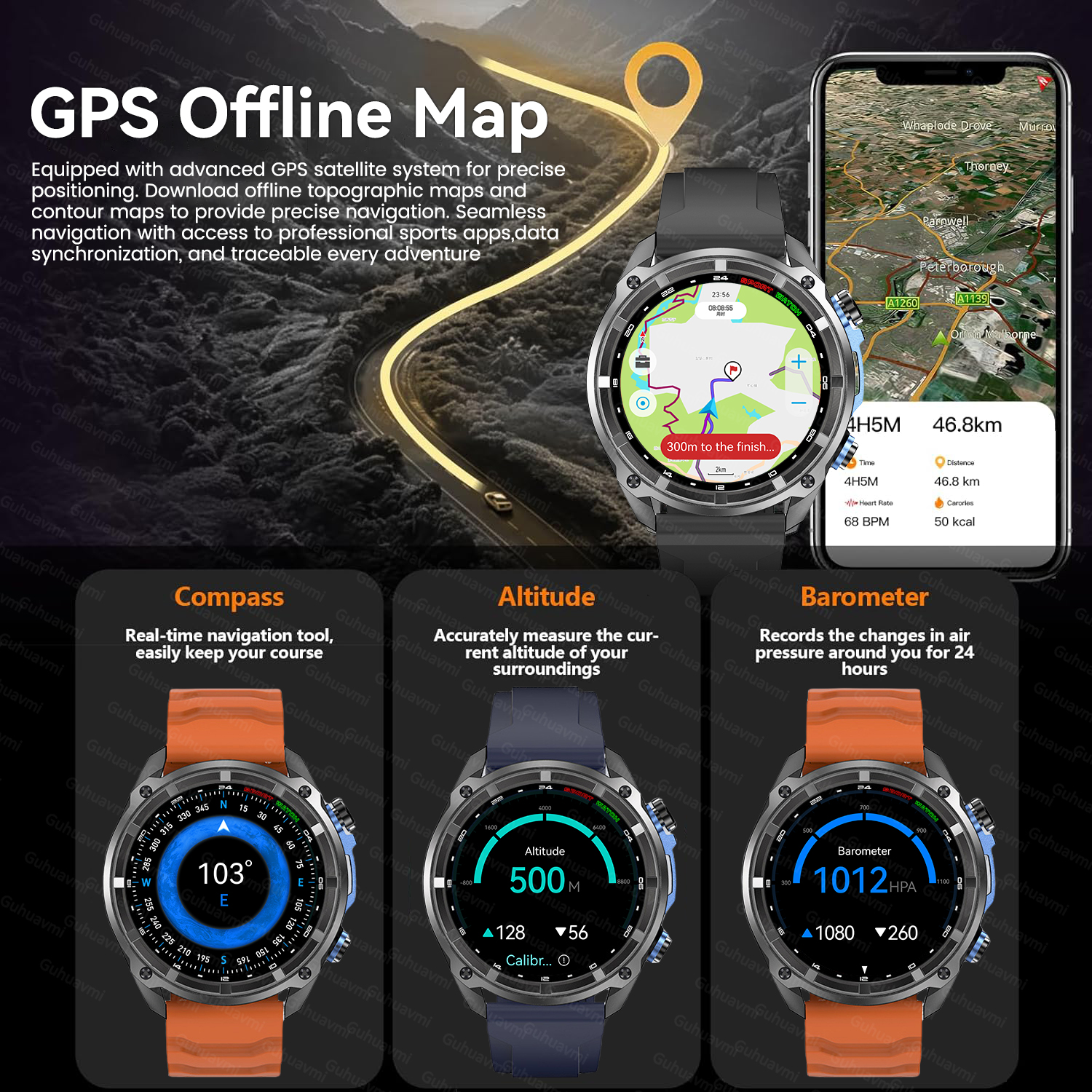 New Military Men  Accuracy GPS - Smartwatch Watches Brands For Men recension och pris