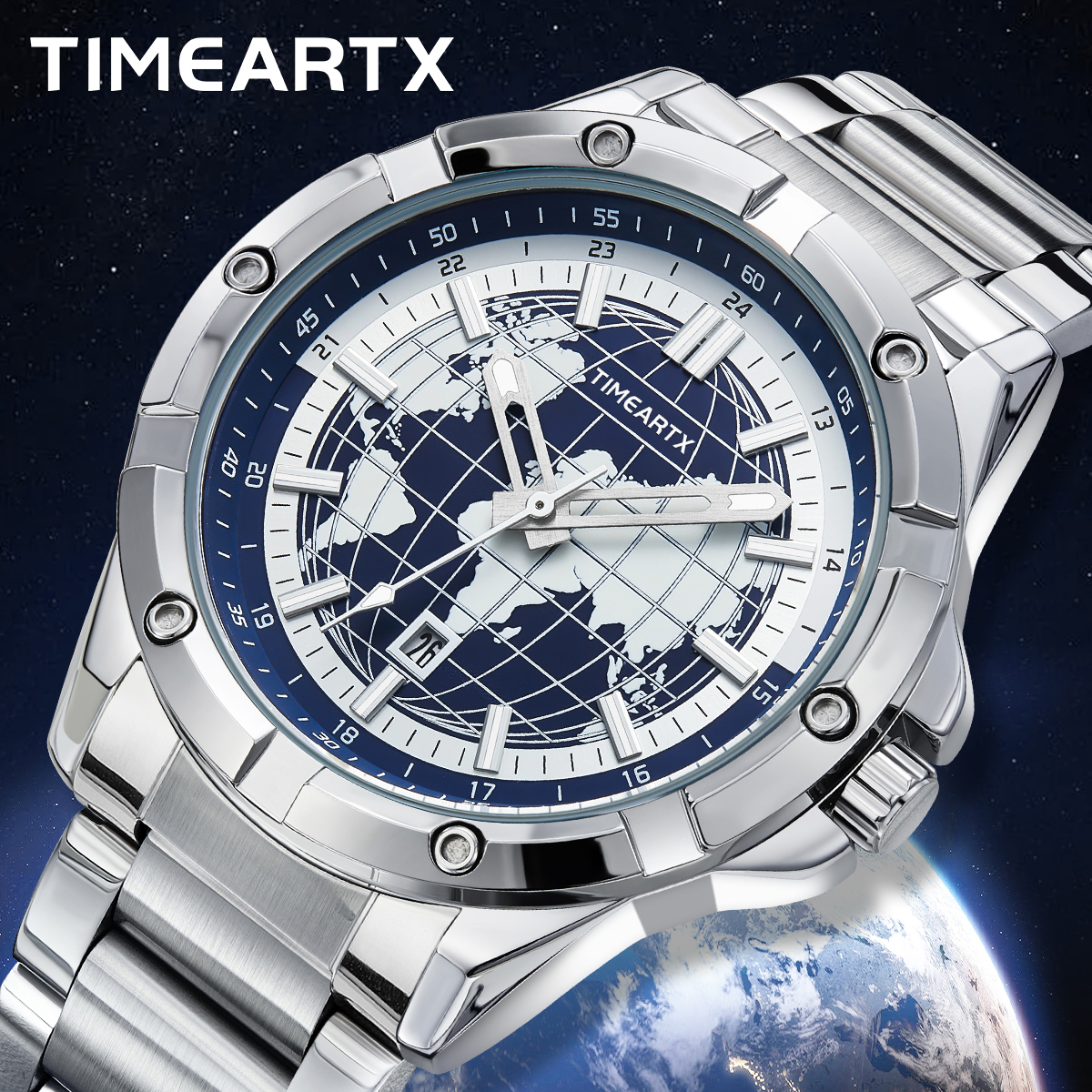 TIMEARTX Brand Man Watch Earth - Smartwatch Watches Brands For Men recension och pris