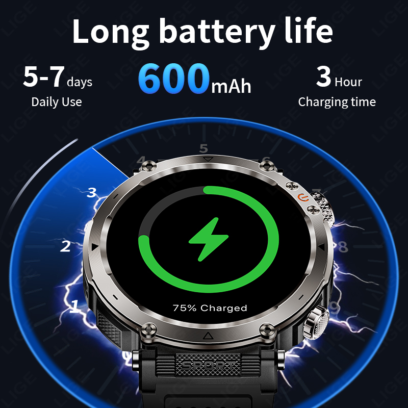 New Military Outdoor Smartwatc - Smartwatch Military Watches For Men recension och pris