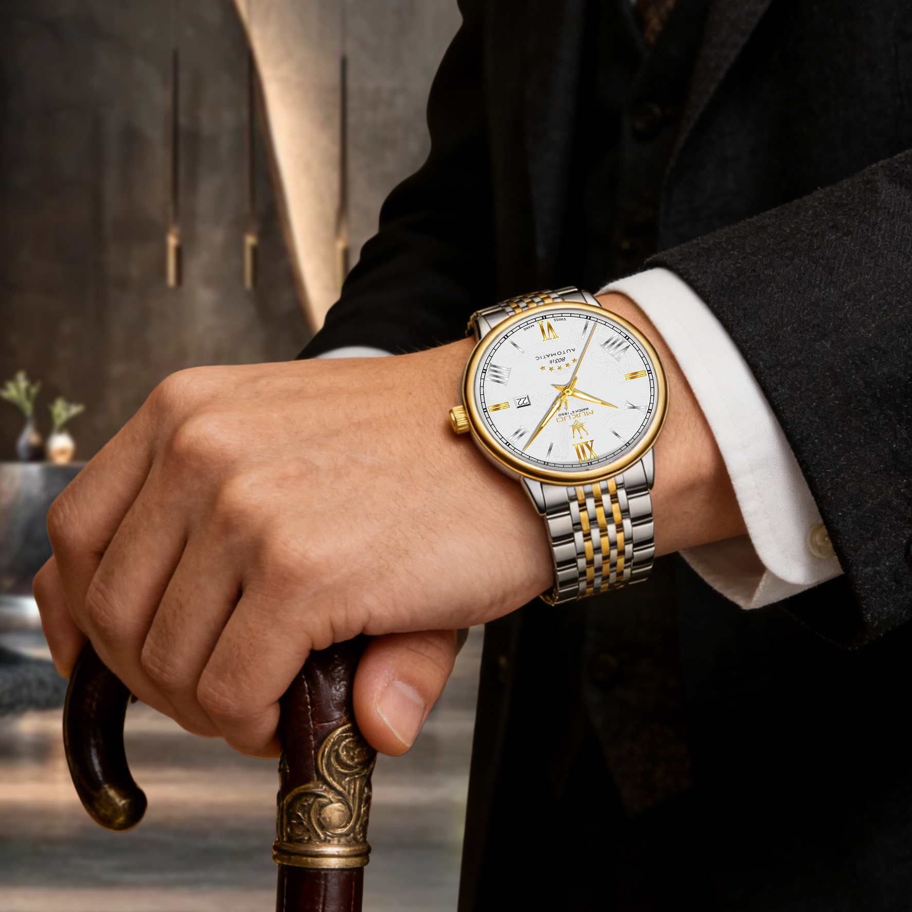 MUKUO Luxury Men Quartz Watch  - Smartwatch Watches Wallpaper recension och pris