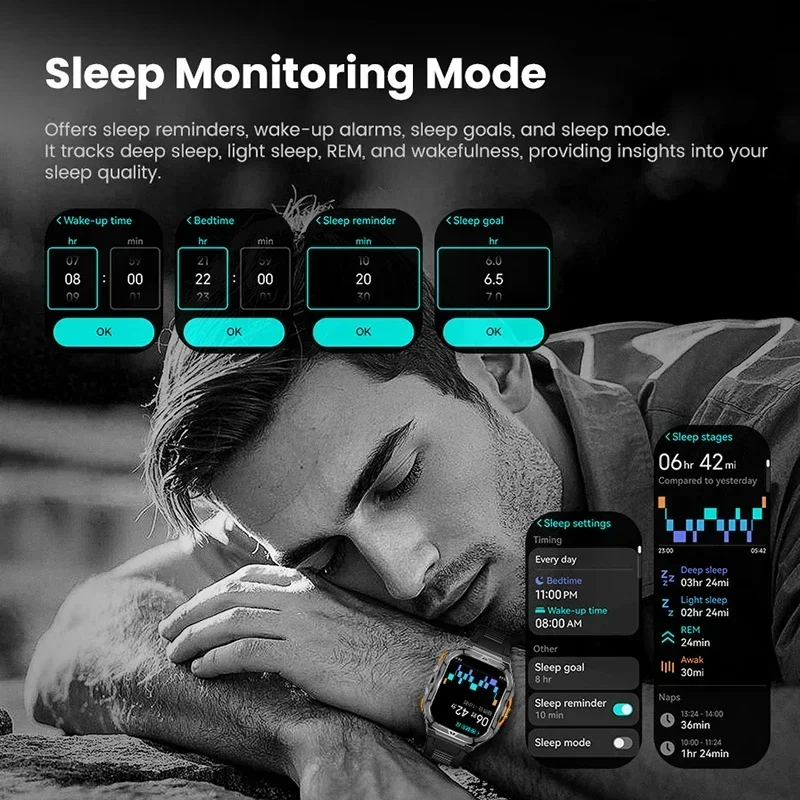 Luxury AMOLED Smartwatch Real  - Smartwatch Military Watches For Men recension och pris