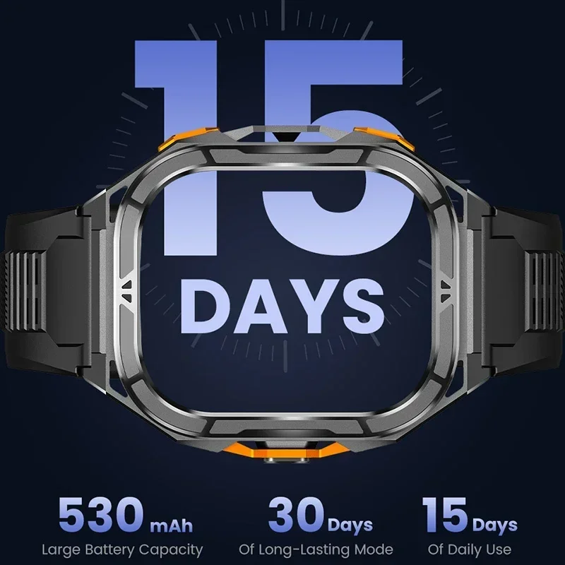 Luxury AMOLED Smartwatch Real  - Smartwatch Military Watches For Men recension och pris