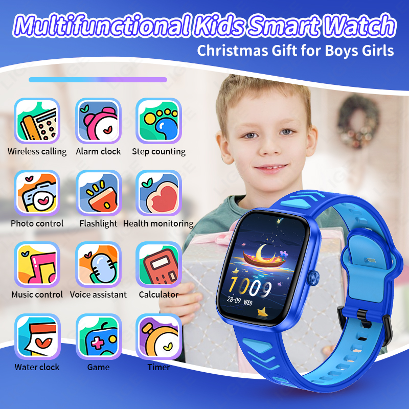 LIGE 2026 Kids Smart Watch Chi - Smartwatch Watches For Kid Boy With Alarm recension och pris