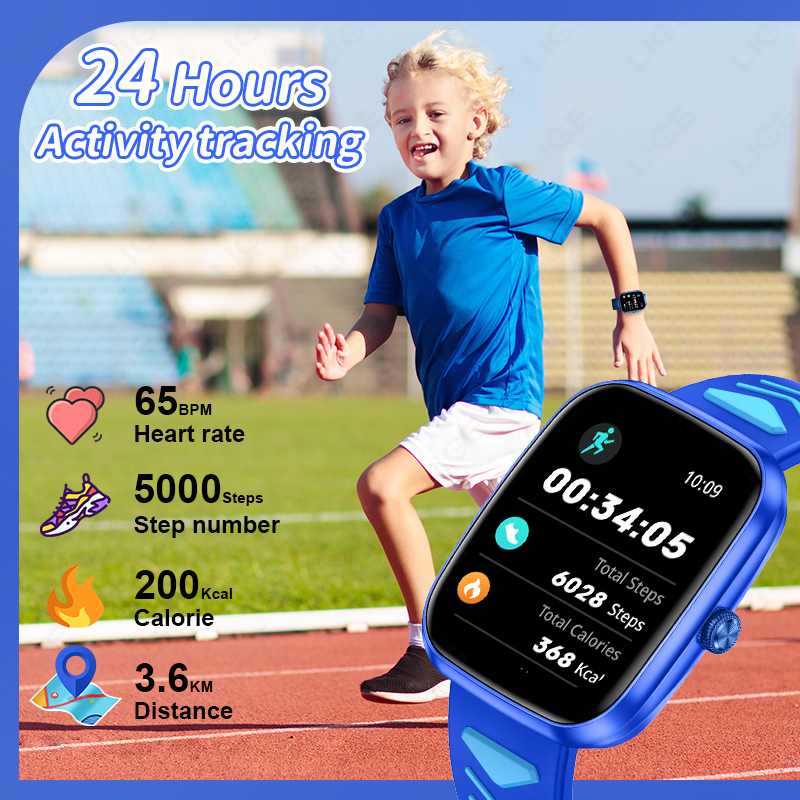 LIGE 2026 Kids Smart Watch Chi - Smartwatch Watches For Kid Boy With Alarm recension och pris