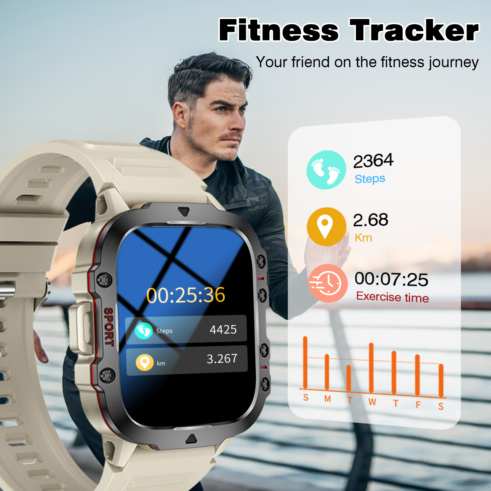 Smart Watch with LED Light, wi - Smartwatch Watches Wallpaper recension och pris