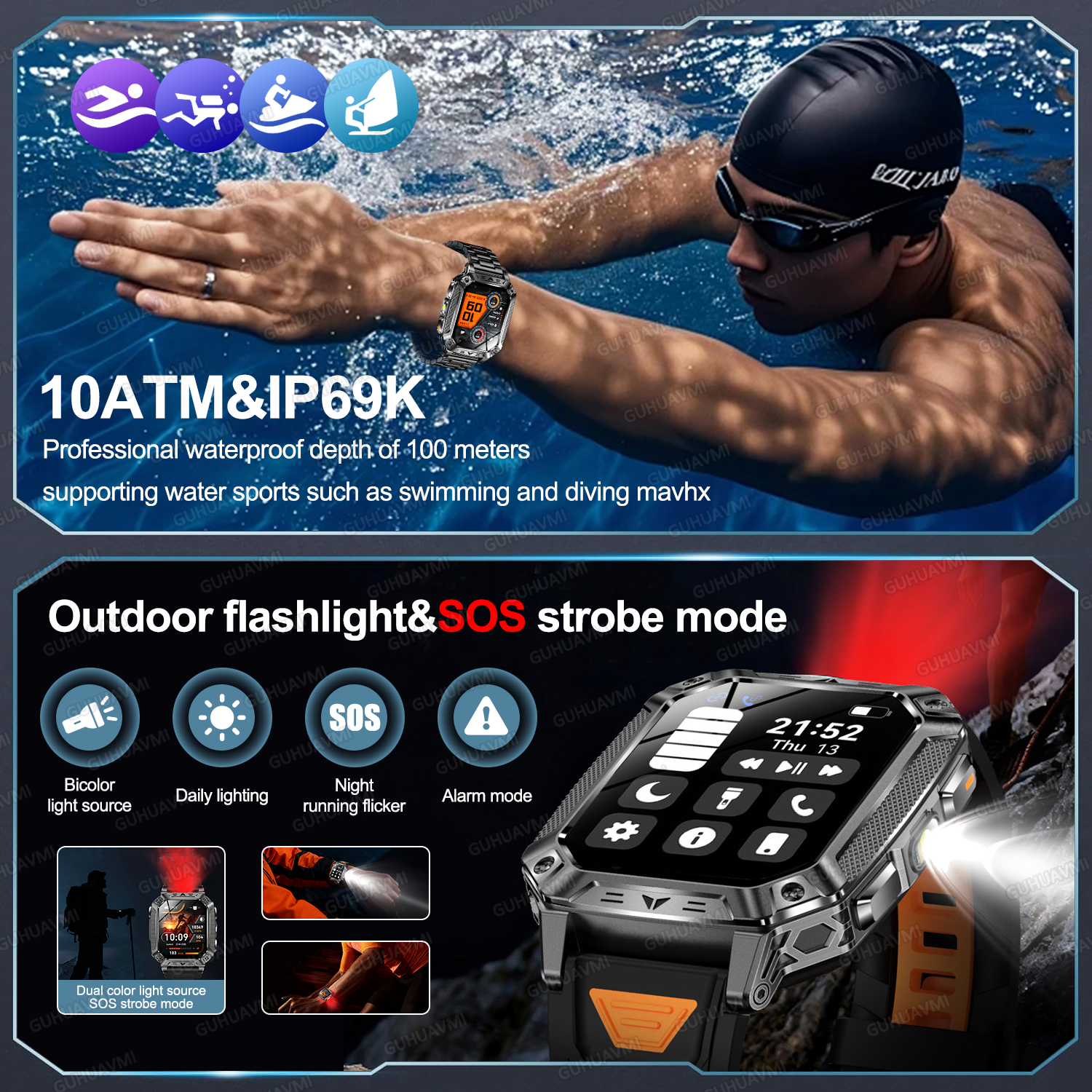 2026 New Military TANK Ultra P - Smartwatch Military Watches For Men recension och pris