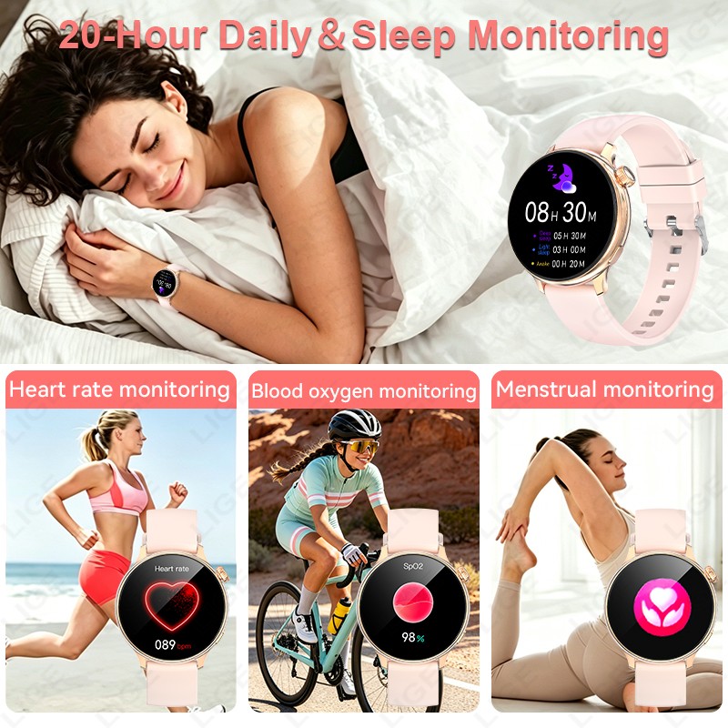 LIGE Stylish Round Women Smart - Smartwatch Stylish Watches For Women recension och pris